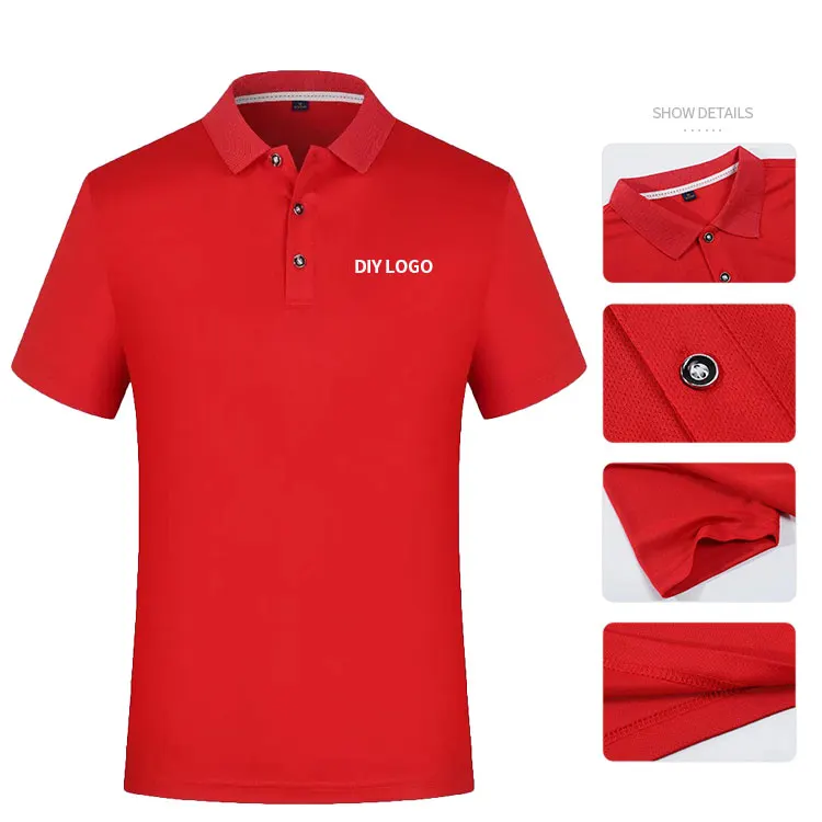 Wholesale Custom Plain Polyester Sublimation Polo Shirts Clothing Printed T Shirt Sport Quick Golf Polo Shirt For Men