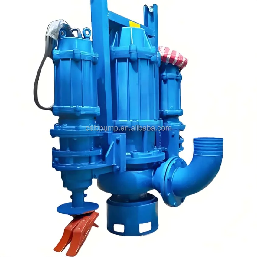 Heavy duty centrifugal high-pressure vertical electric submersible pump, 8-inch 6-inch mud dredger pump