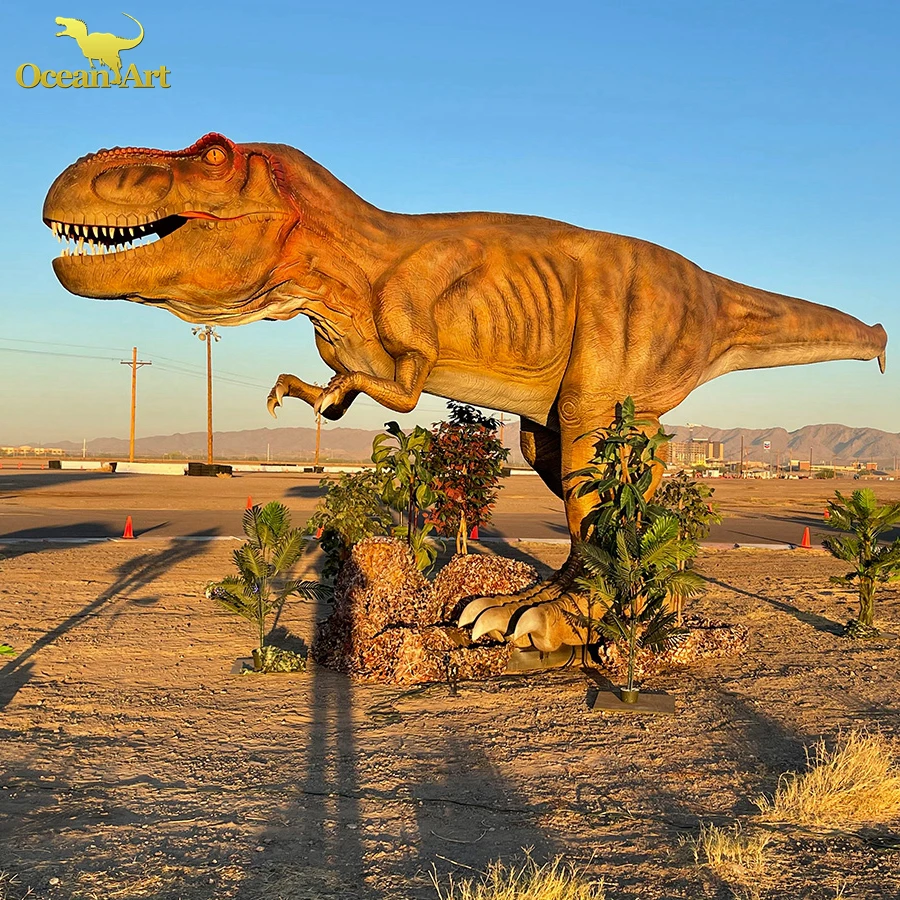 Dinosaur Dino Park Design  Life Size T-rex Robotic Dinosaur Animatronic Realistic Dinosaur Model For Sale