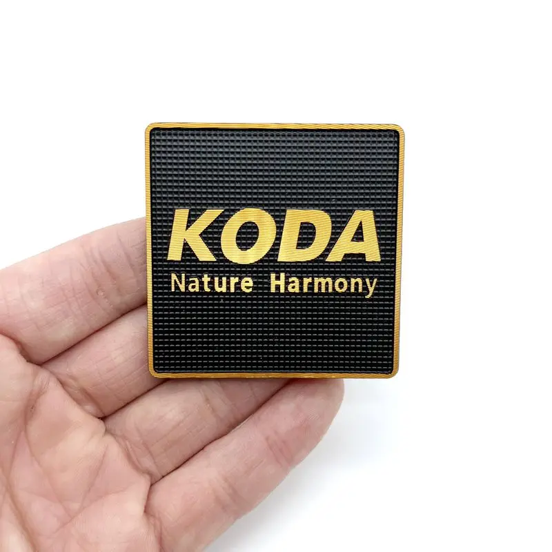 Sound equipment gold  logo sticker metal  Aluminum Die Casting Label Logo Custom Metal Nameplate