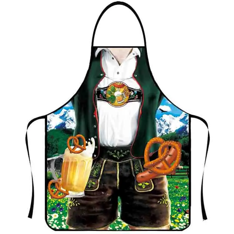 Oktoberfest Apron Beer Festival Bavarian Cooking Apron Portable Beer Festival Kitchen Baking Apron For Party