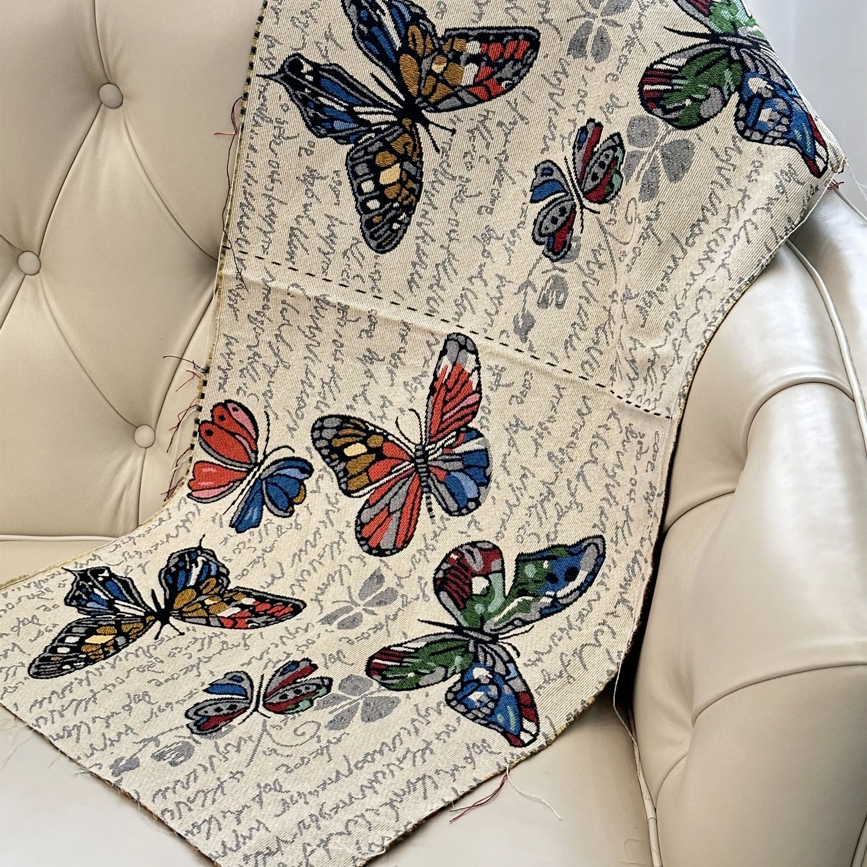 High Quality Jacquard Fabric Polyester Cotton Brocade Woven Clothing Garden Throw Pillow Shoe Upper Dress Upholstery Yarn Dye