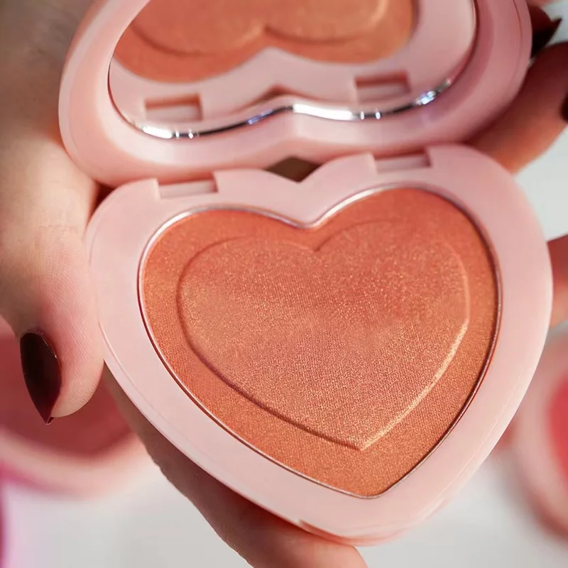 Wholesale Price  cream Custom Logo blush private label Heart Shaped  Blush palette