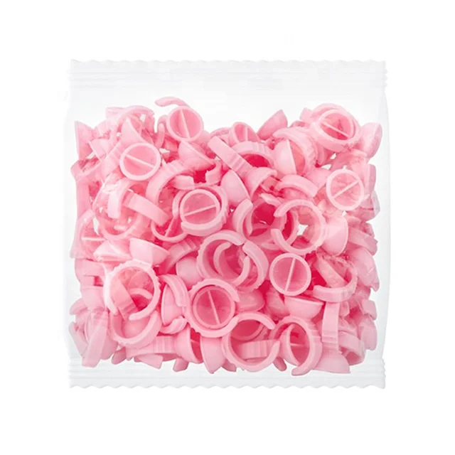Ring Eyelash Blossom Pigment Cup Grafting False Eyelashes Pink Blossom Glue Ring