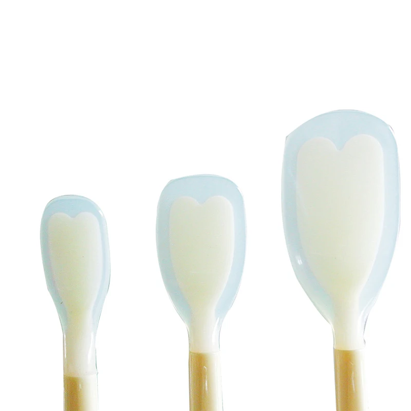 Longer handle weaning cleaner soft rubber baby silicone thermomix spoon