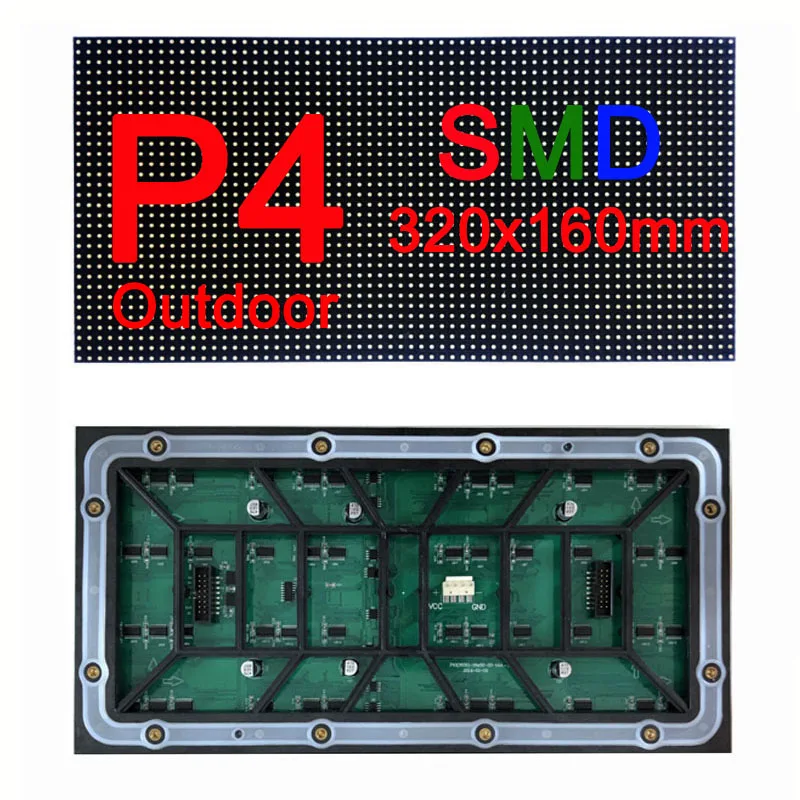 Wholesales ready to ship outdoor 320x160mm  P4 LED Display Module outdoor P4 LED module LED Panel in stock