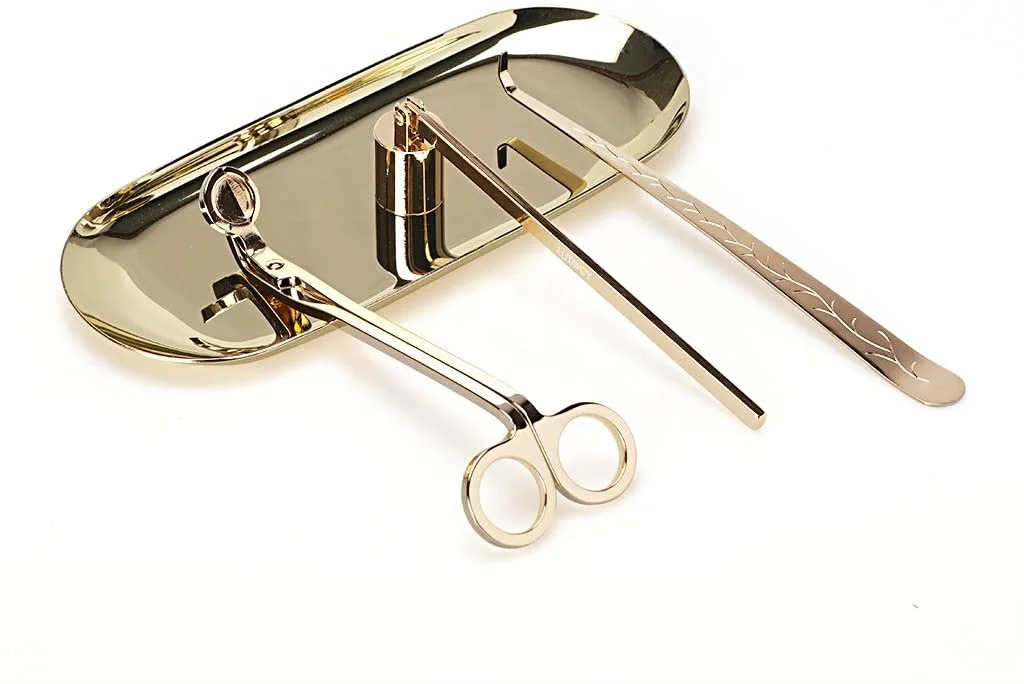 7.5 0.9in Fashion Stainless Steel Straight Tube Shaped Candle Snuffer Wick Trimmer Cover Hand Tool