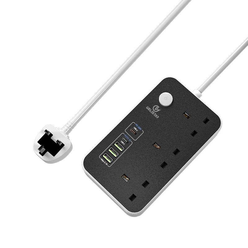 extension socket extension wire with uk plug usb port electrical sockets and switches power supply tabletop power strip