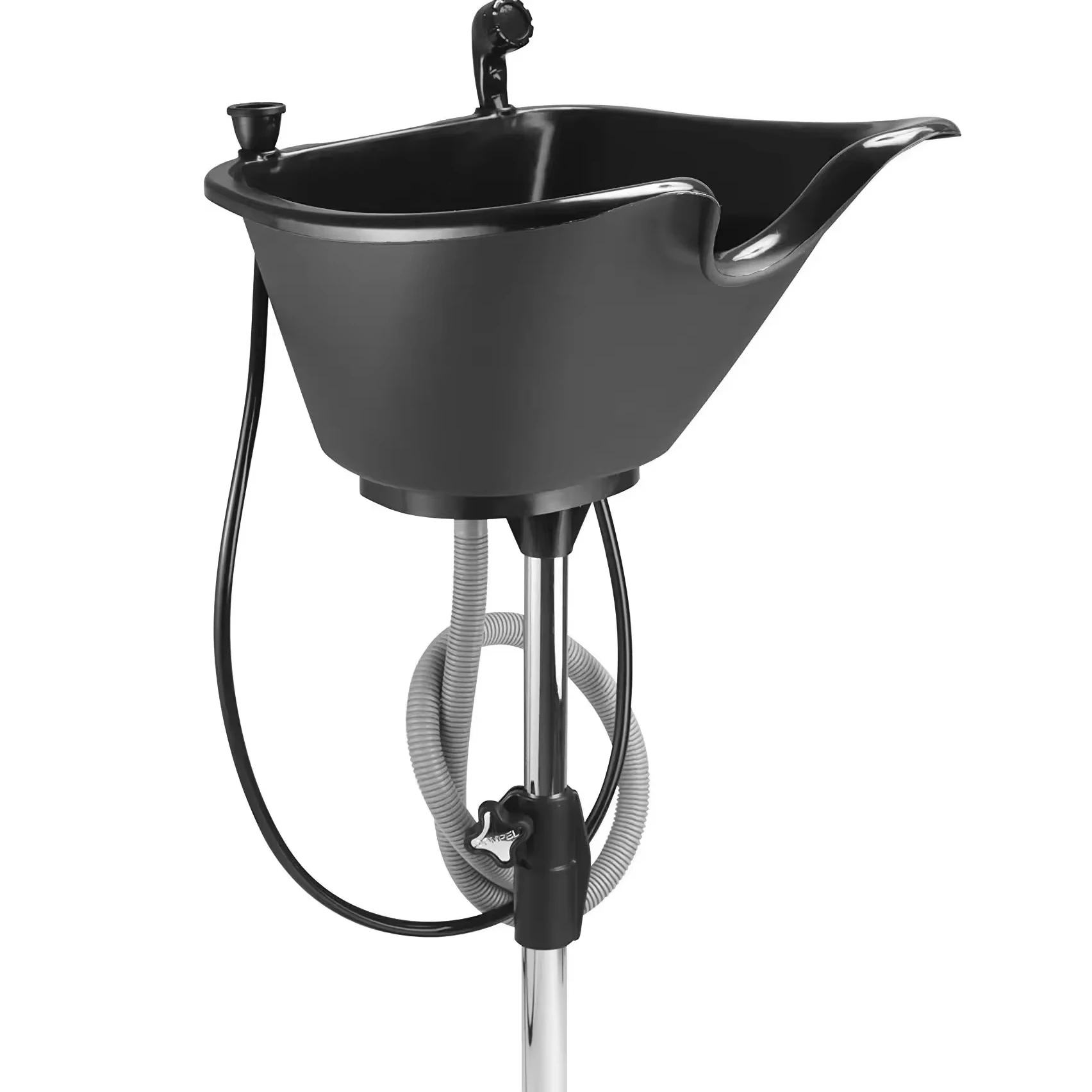 Bravo Mobile black portable shampoo chair and ceramic bowl shampoo chair wholesale beauty hairdressing equipment