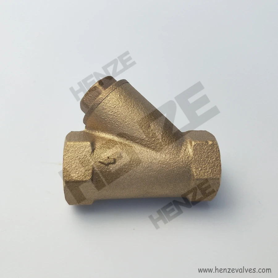 BSP NPT Бронзовый резьбовой Y-образный фильтр B62 C83600