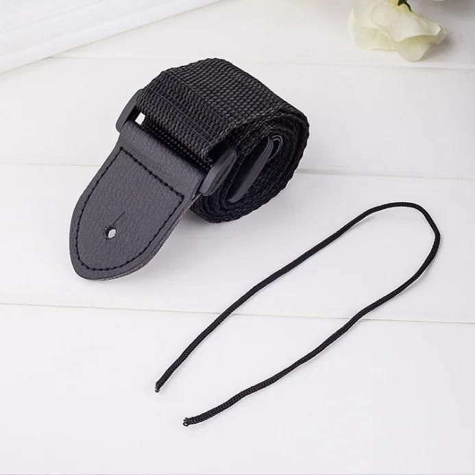 Personalized Logo Soft Cotton Electric Acoustic Bass Guitar Strap 3 Pick Holders Strap Stringed Instruments Parts Accessories