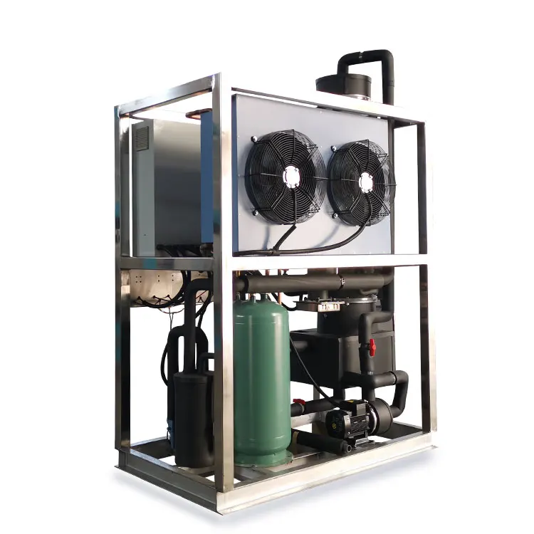 Best sale  automatic 1T tube ice machine 1000kg  ice tube machine in industrial