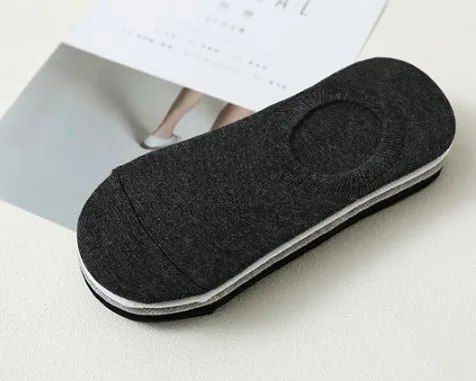 Summer Custom Plain Black White Short Men No Show Socks Cotton Low MOQ Invisible Socks for Men