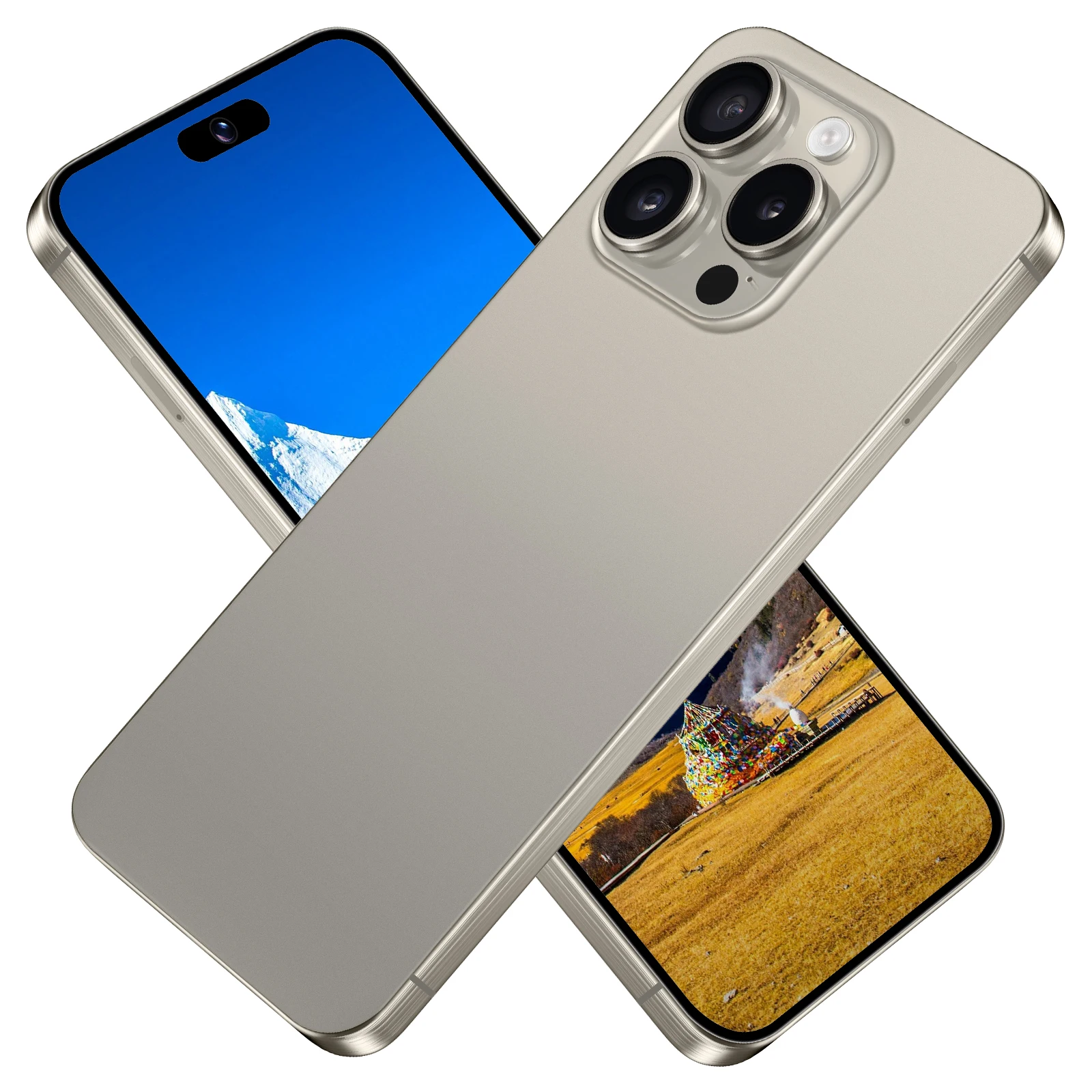 Newest Version 15 Pro Max 7.3 Inch Clone 15 Pro Max 4G 5G Smartphone 16GB+1TB Unlocked Dual Sim Card 64MP HD 2G Cheap 15 Pro Max