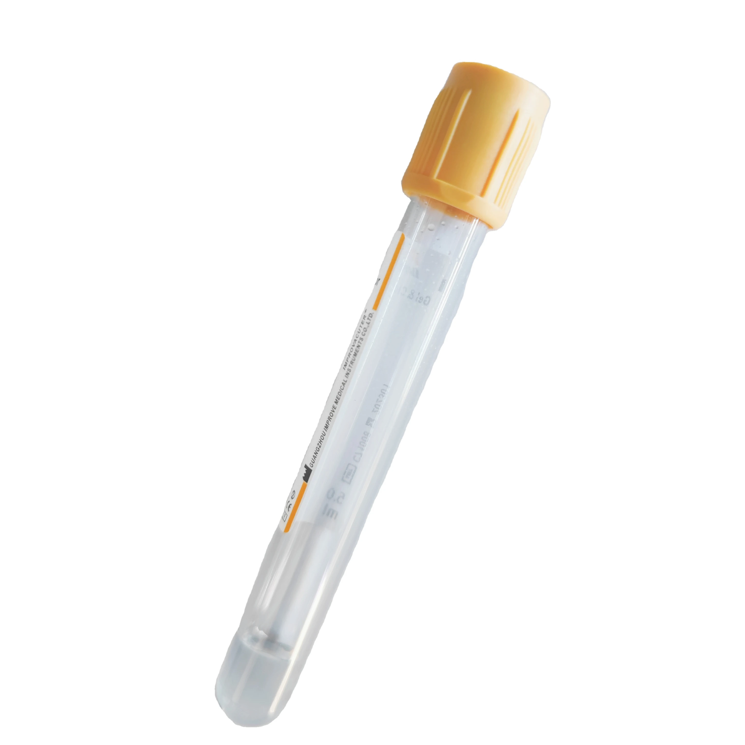 Medical consumable disposable Vacuum Blood Collection Tube 10ml Additives Blood Collection Tube Yellow Blood Collection Tube