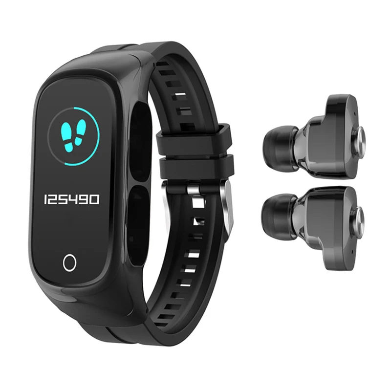 
 New Arrivals Smart Sensor Bracelet Couple Cheap Smart Watch With Earbuds  