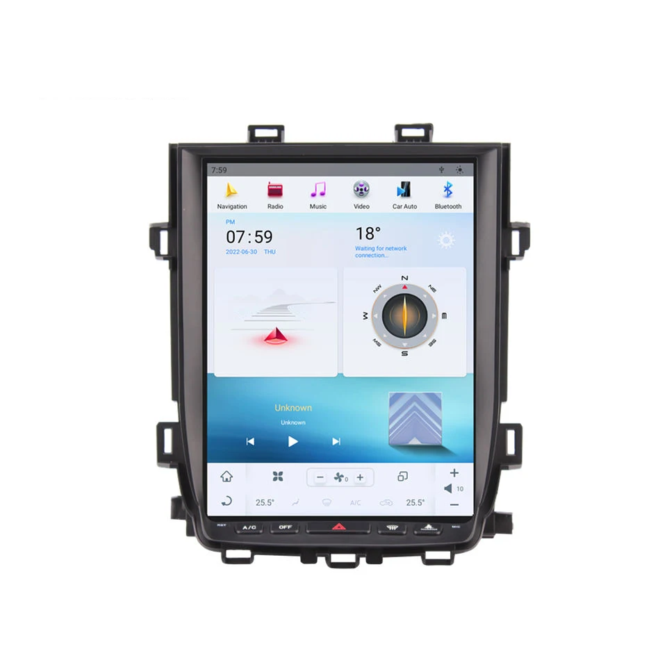 12.1inch Tesla car stereo  car dvd player for Toyota Alphard 20 Vellfire 2010-2014 Vertical Touch Screen CarPlay+DSP