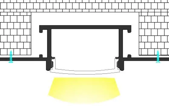 Recessed Ceiling Wall Drywall Gypsum Plaster Board Inside Outside Corner Tube Channel Led Alu Aluminium Profiles For Strip Light
