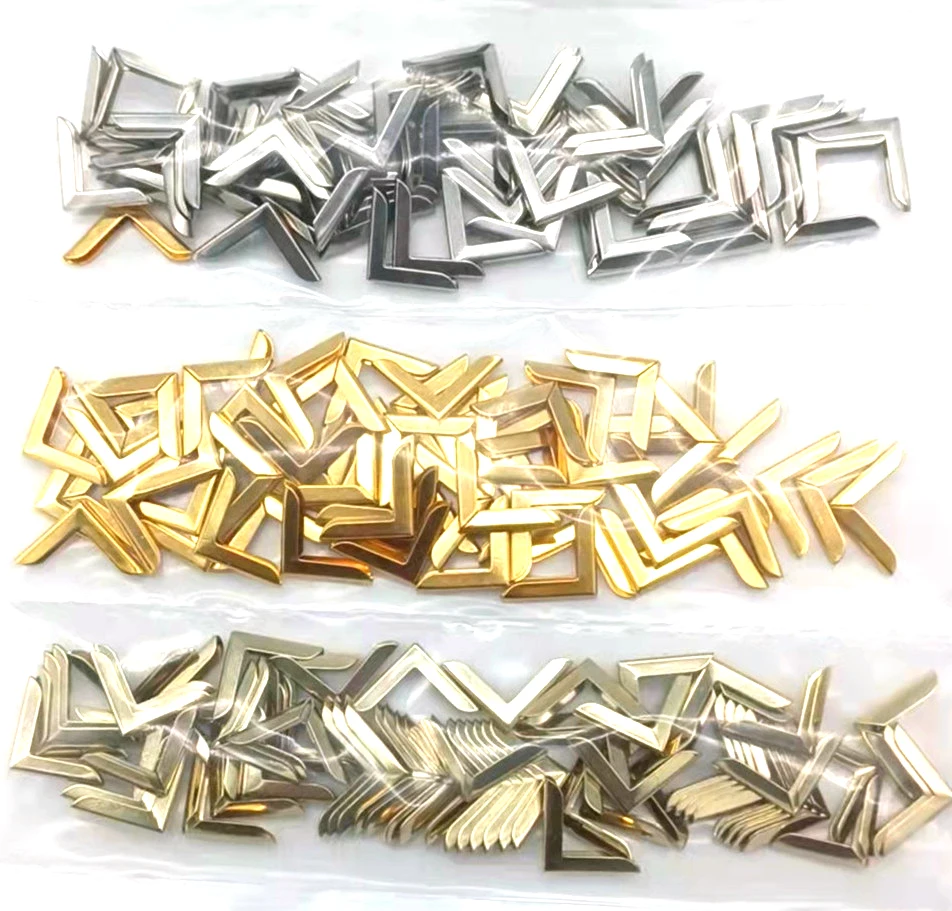 various styles metal corner notebook protectors cardboard corners corner guards for luggage bags case
