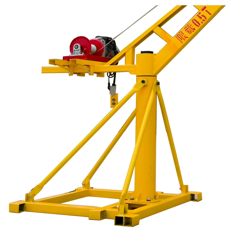 Factory Direct Sale 360 Degree Lower Price Small Construction Lift Davit Crane