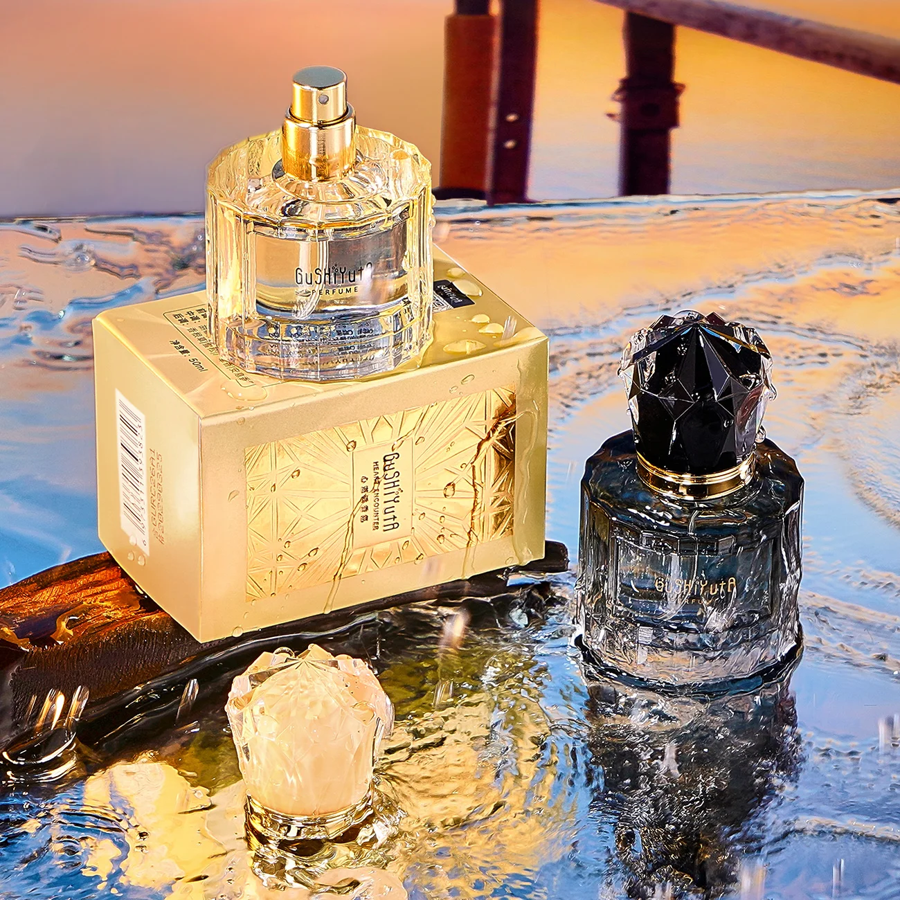 Private Label Custom Logo Original Perfumes 2 Fragrances Woody Scent Long Lasting Body Spray Fragrance Perfume Women 50ml