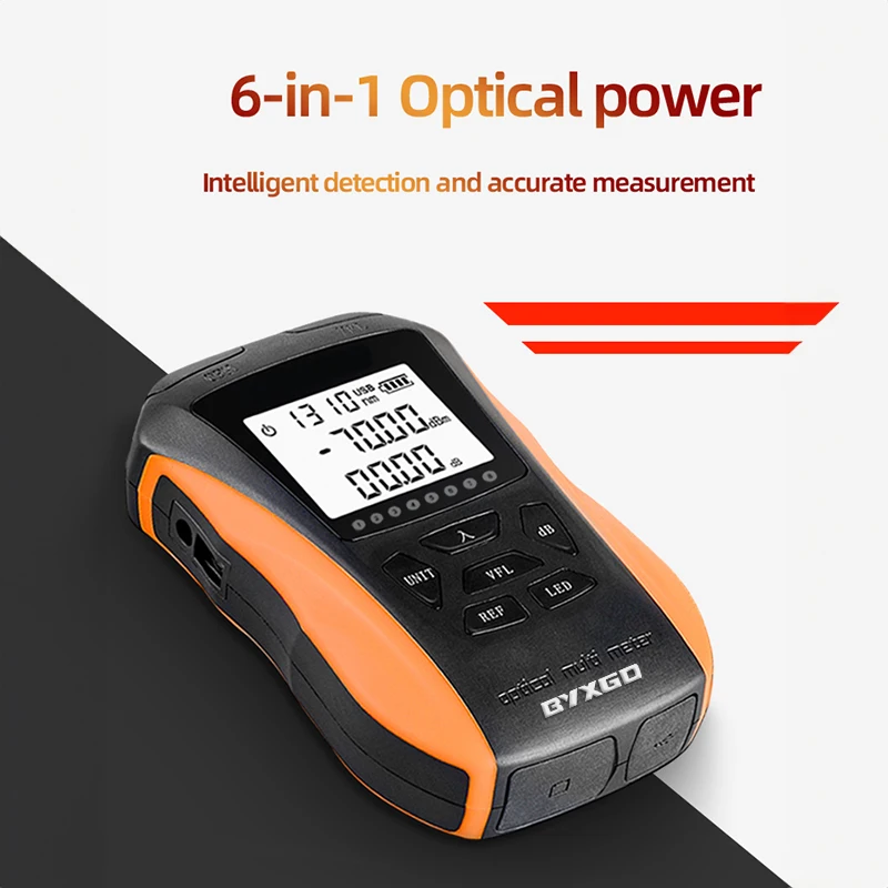 Литиевая батарея многофункциональное Оптическое волокно OPM VFL 15-30 км 850-1625 нм волоконно-оптический измеритель мощности