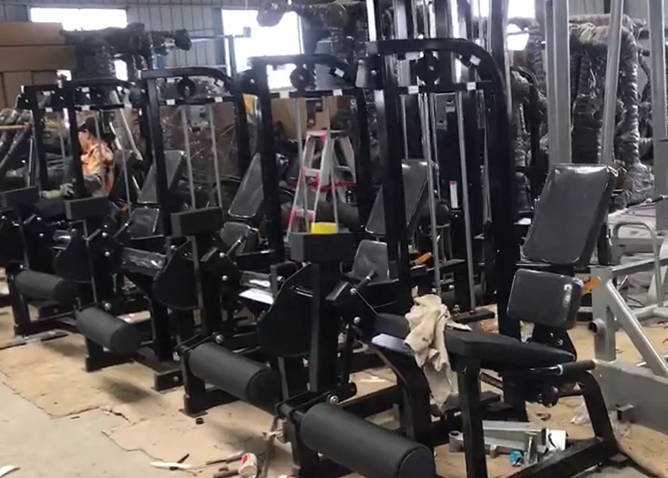 Commercial Gym Loaded Adjustable Seated Dual Function Purpose Leg Extension Leg Curl In One Machine