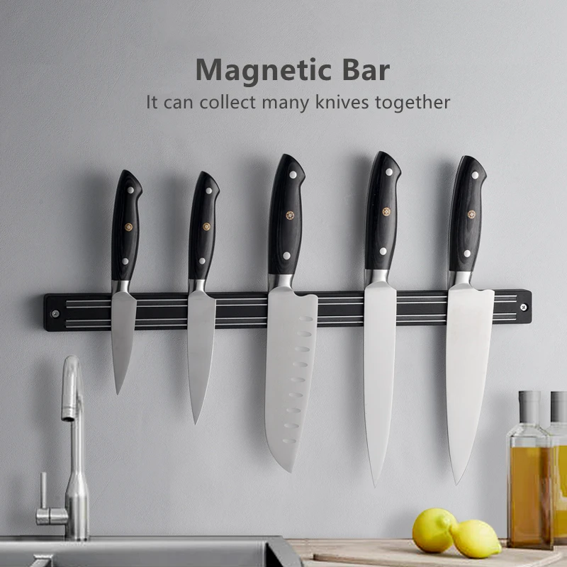 Good Quality Plastic Magnetic Knife Holder Magnetic Knife Bar Magnetic Knife Strip For Kitchen Storage 33cm/38cm/50cm/55cm