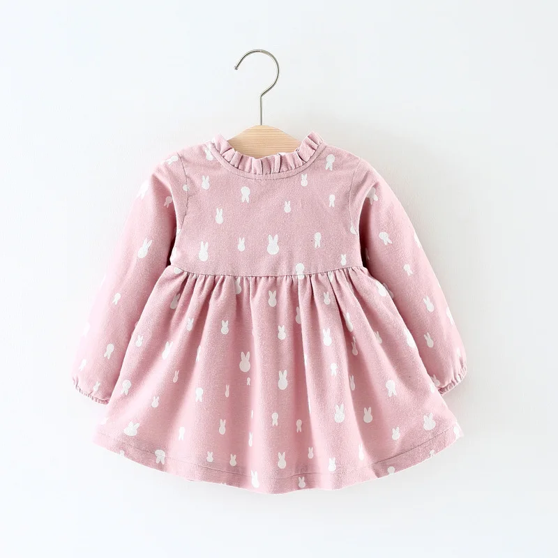 Boutique baby clothes long sleeve baby girl dress for Autumn Winter