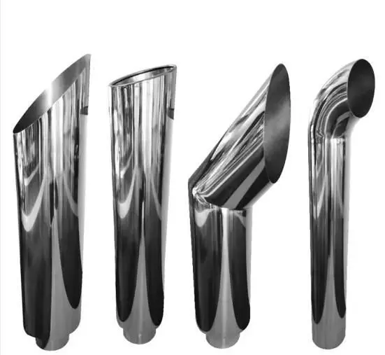 Customized Polished Stainless Steel Curved Exhaust Stack Pipe