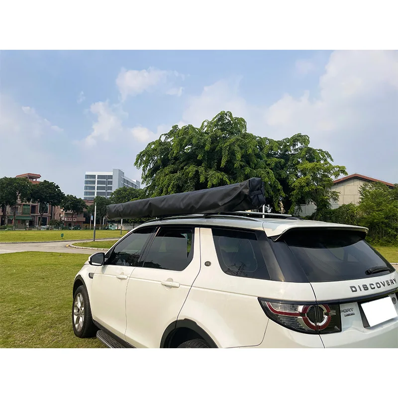 4X4 Retractable 270 Degree Awning Fox Retractable Car Camping Tents Aluminum Car Side Awning With LED Light
