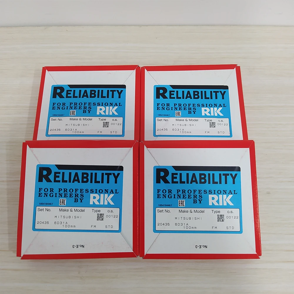Japan RIK Manufacturer Hot sale Wear-resisting Diesel Engine 6D31 4D31 Piston Ring for Mitsubishi Excavator Rebuilt Kit