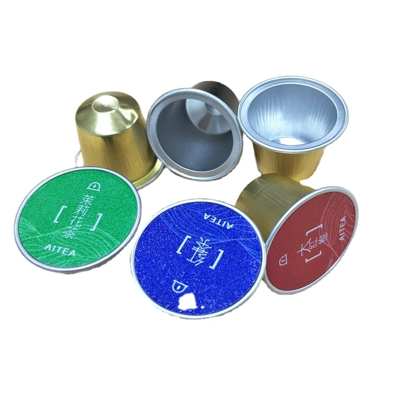 Aluminum foil heat seal lids for K cup coffee cup / sealing nespresso capsules