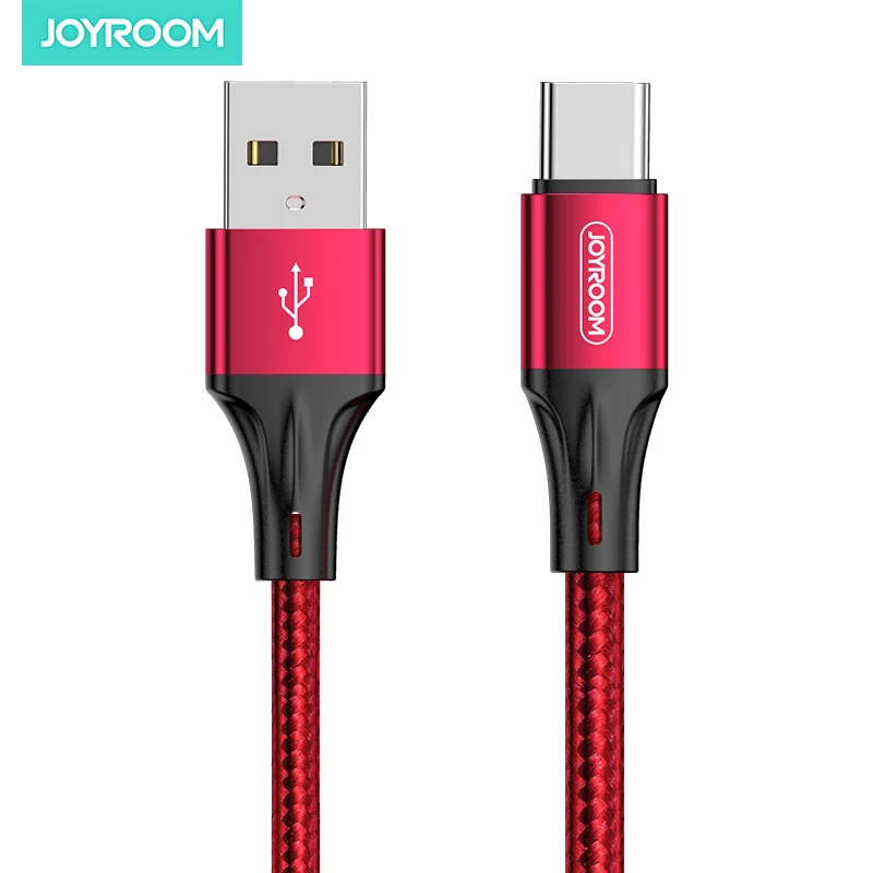 
 Joyroom быстрое зарядное устройство Плетеный usb зарядный кабель usb type c 3 фута  