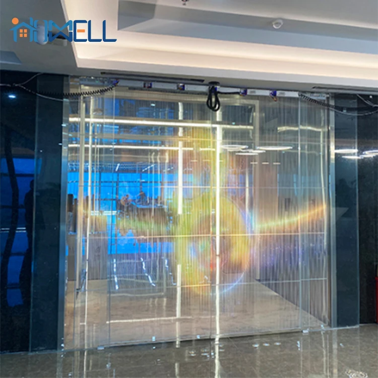 Led Transparent Screen Glass Window Curtain Indoor Advertising Video Wall P5*10 P10 P20 Display Panel