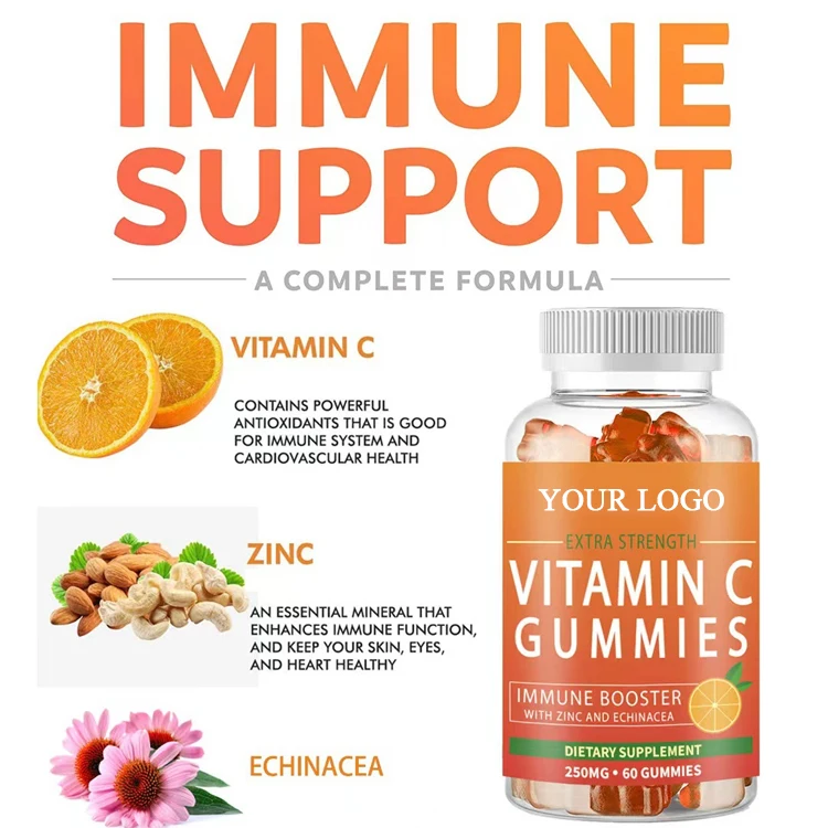 Hot selling Gummy Candy Vitamin C Gummies Vc Supplement with low price