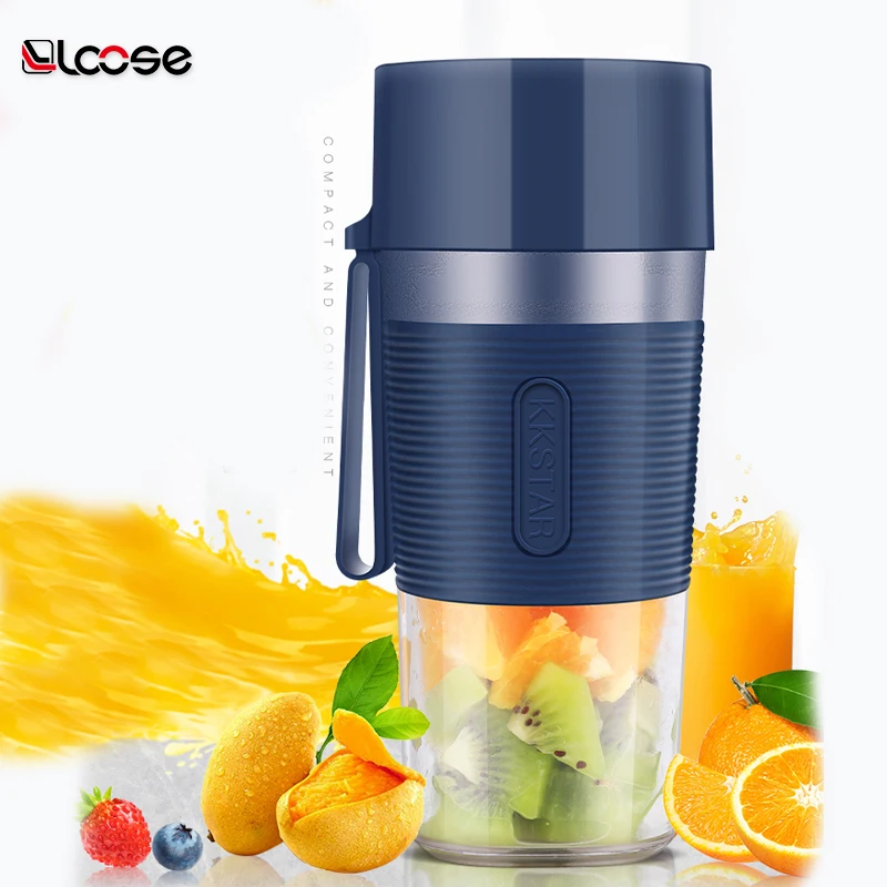 
Kkstar Sport Durable 450ml USB Rechargeable Portable juice personal Blender for Fruit mixer Mixing Smoothie Making 