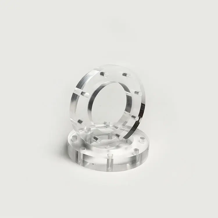 Высокое качество все размеры из прозрачного кварцевого стекла фланец