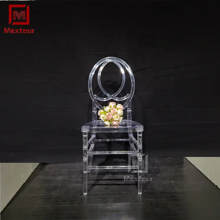 Лидер продаж акриловый сильный стул Phoenix Chiavari для свадьбы вечеринки Прозрачный Пластиковый Штабелируемый Кристальный