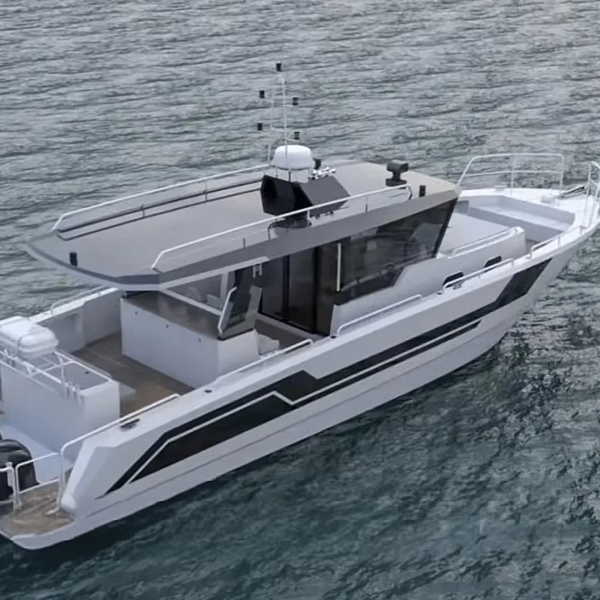 Hot Sale 14.5m Aluminum Center Console Sport Yacht for Leisure for Fishing Sports Cruising and River Use with Outboard Engine