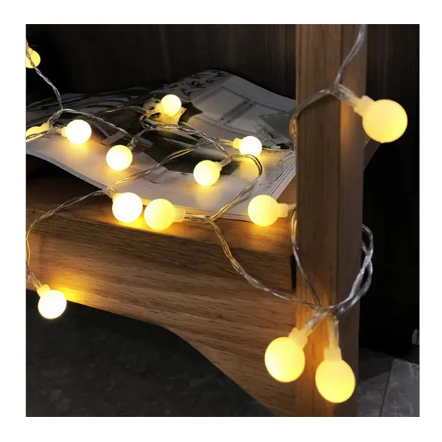 Wedding Lights Outdoor Led Light String USB/Battery Power LED Ball Garland Lights Fairy String Waterproof Outdoor Lamp Christmas