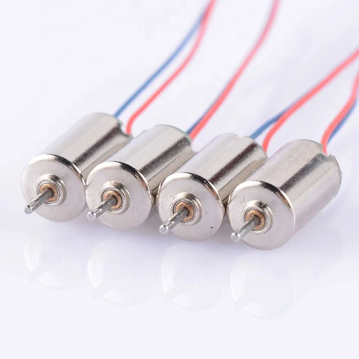 1.5v 3v 6mm 610 mini generator motor dc coreless motor for drone toy motor lead wires