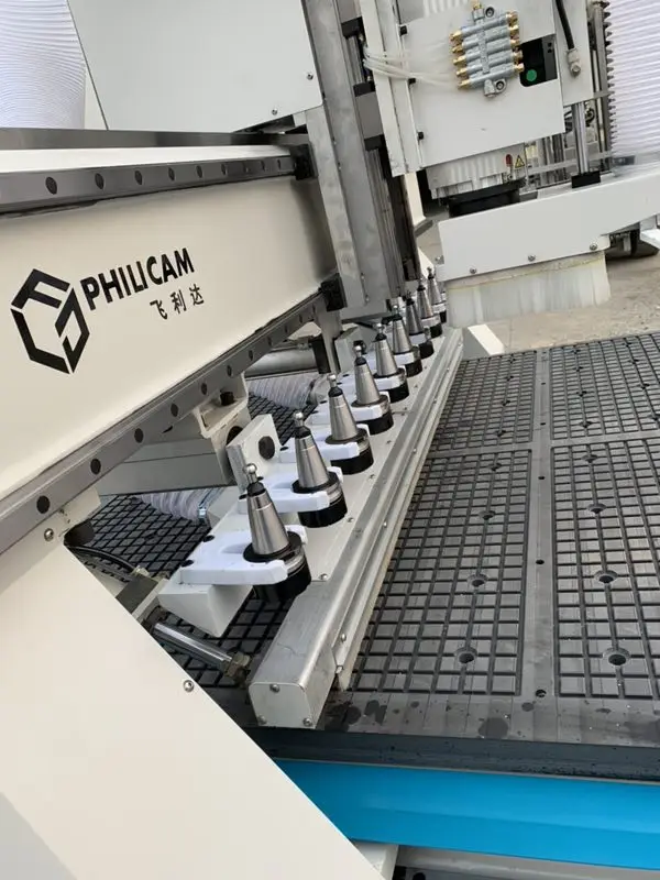 Atc Tools Changing Panel Furniture Carving Cnc Router Machine