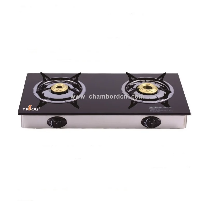 YG-B8005 Factory direct supply chinese cooking stove 2 big burner table gas stove/cooktop