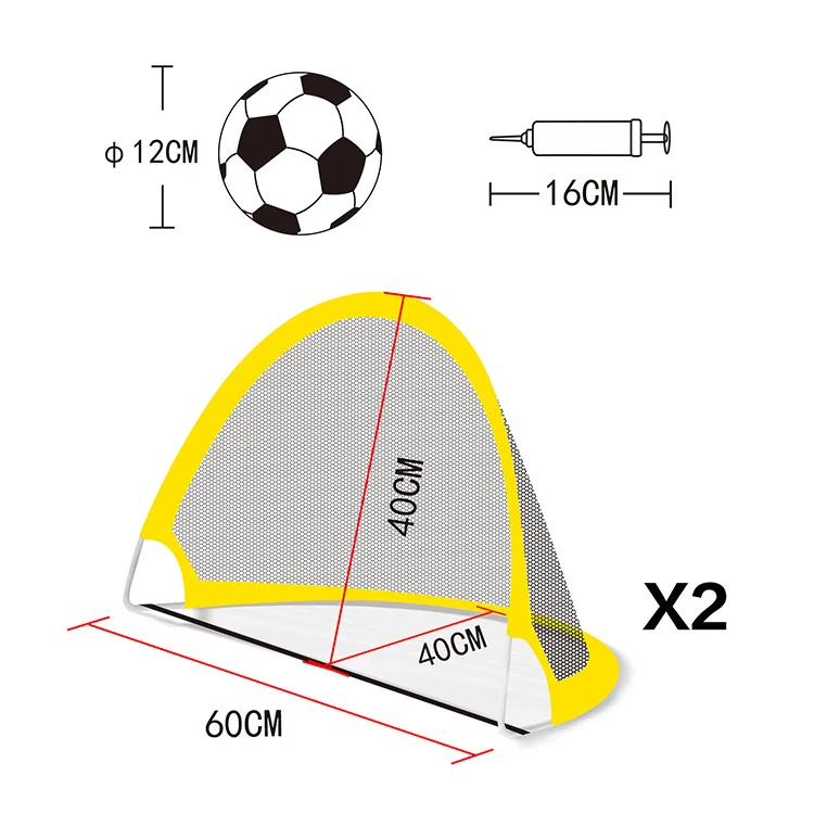 Toys Kids Soccer with Soccer Ball and Pump Included,Practice Gate Folding Training Goal Net, Toddlers, Boys Girls Ages 2+