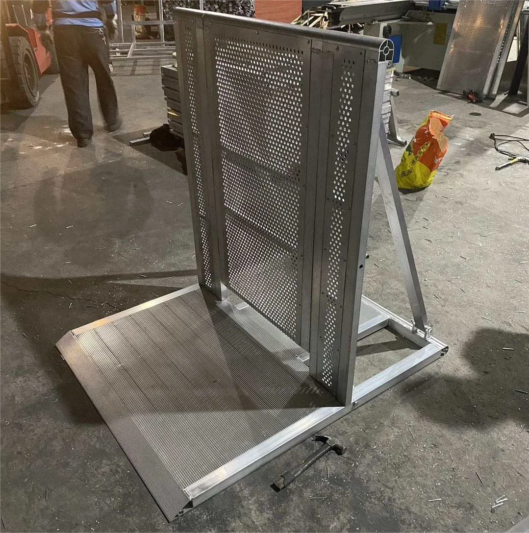 Aluminum traffic control door barrier security barrier gate with corridor strong duty for concert
