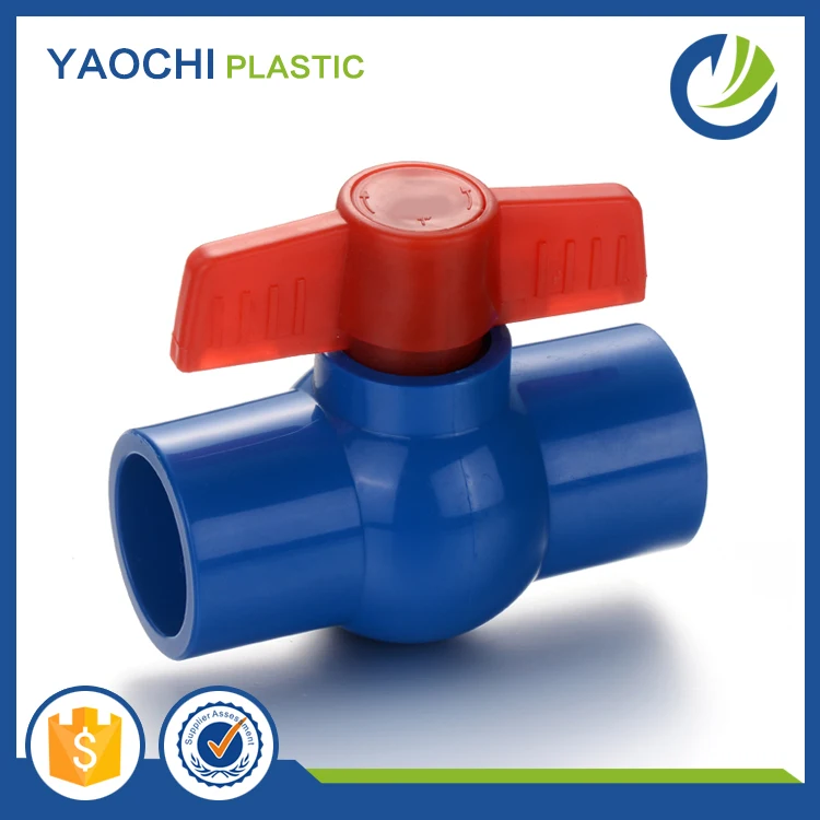 China Supplier Color customized PVC 3/4 inch upvc compact ball valves