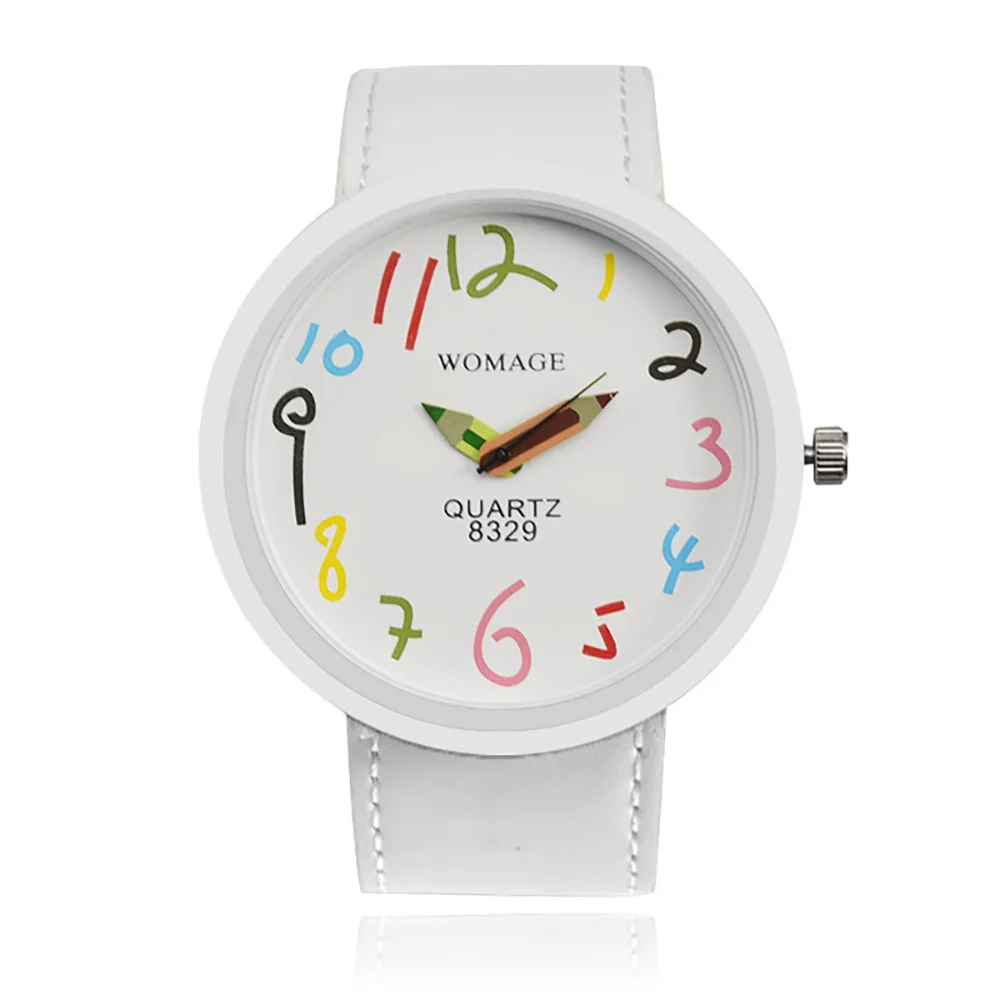 Square Children Waterproof Learning Time Wrist Watch Easy to Read Time Silicone Kids Watches for Girls Boys