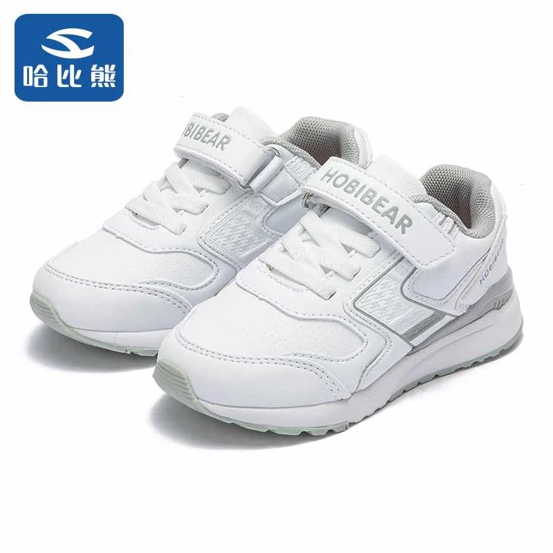 
Child Flat Shoes Sneaker Kids Sport Shoes Magic Stickers Girls Casual PU Shoes 