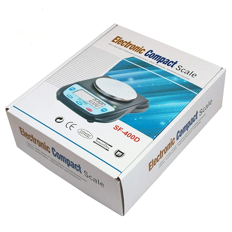 SF-400D 600g X 0.01g Digital High Accuracy Laboratory Analytical Balance Scale Large LCD Display